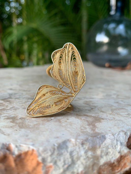 Anillo Filigrana Mariposa